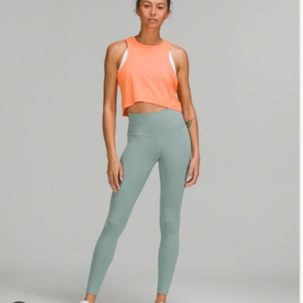 Lululemon Wunder Train High-Rise Tight 25" Leggings Size 4 Misty Glade